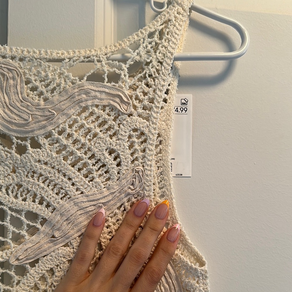 NWT Elegant Cream Lace Dress - Picture 5 of 12